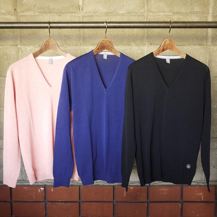 CHAUNCEY / Long Sleeve Ultrafine Knitted V-Neck