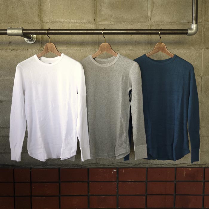 nonnative / Dweller Tee L/S – Cotton Waffle Jersey