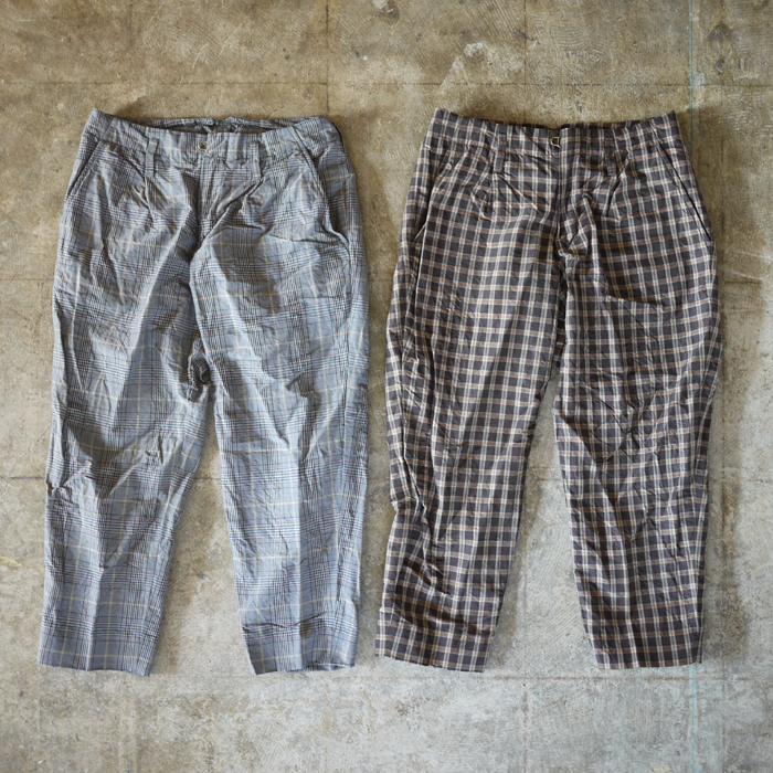 kolor / N/R Check Cropped Pants