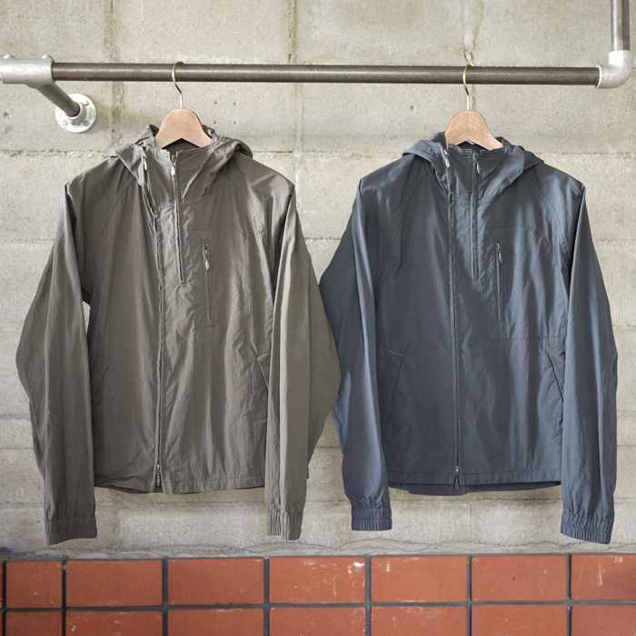 ts(s) / Cotton Nylon Cloth 3 Line Zip Parka