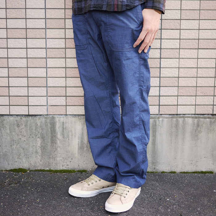 ts(s) / Stretch Indigo Denim Cloth Fatigue Pants (Blue)