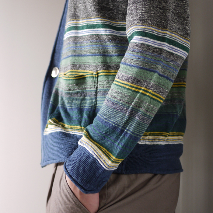 REMI RELIEF / Linen Native Border Cardigan