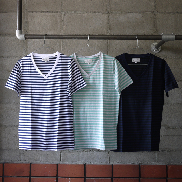 pyjama clothing / S/S V Neck Stripe