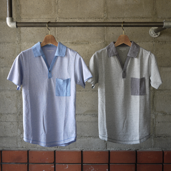nonnative / Roamer Polo Tee SS – C/P Marble Jersey