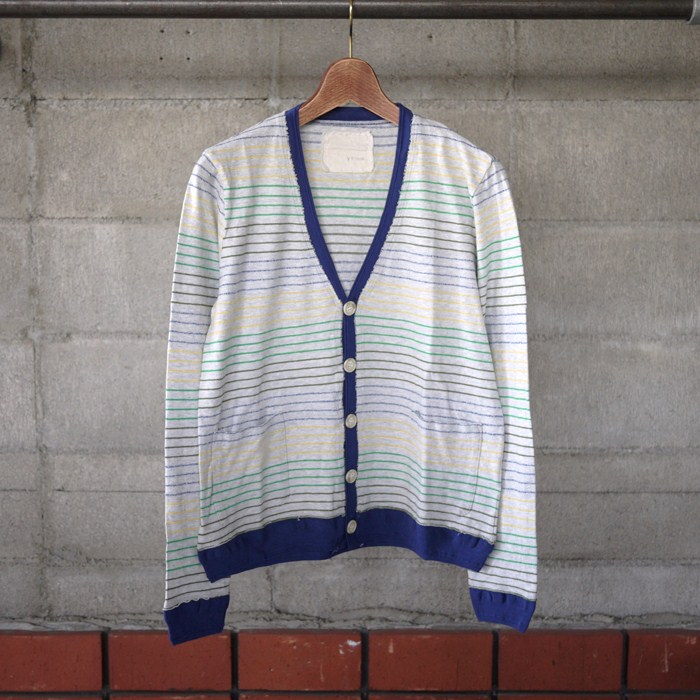 V::room / Long Loop Border Cardigan