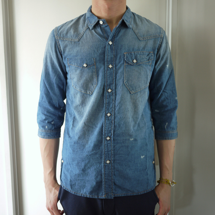 nonnative / Rancher Shirt QS – Cotton 5oz Chambray VW