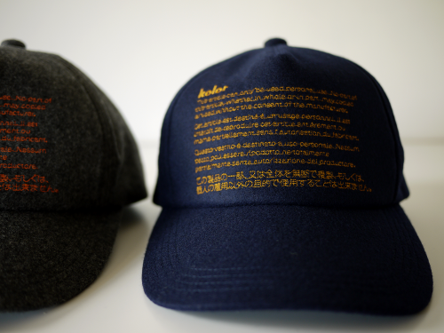 kolor 10th anniversary CAP - キャップ