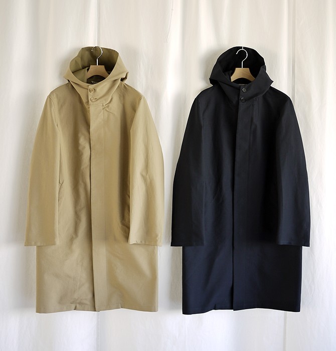 AURALEE Finx Double Cloth Hooded Coat