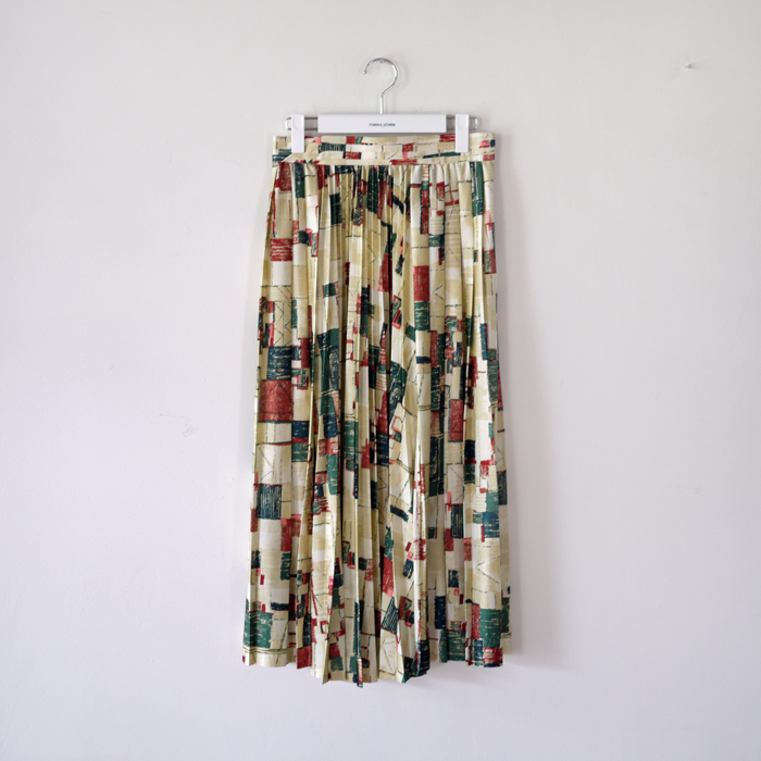 paint print pleated skirt eureka factory heights