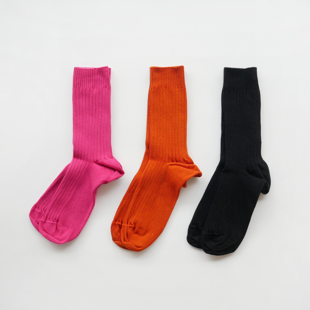 Rib Ankle Socks Cotton Rib EUREKA FACTORY HEIGHTS
