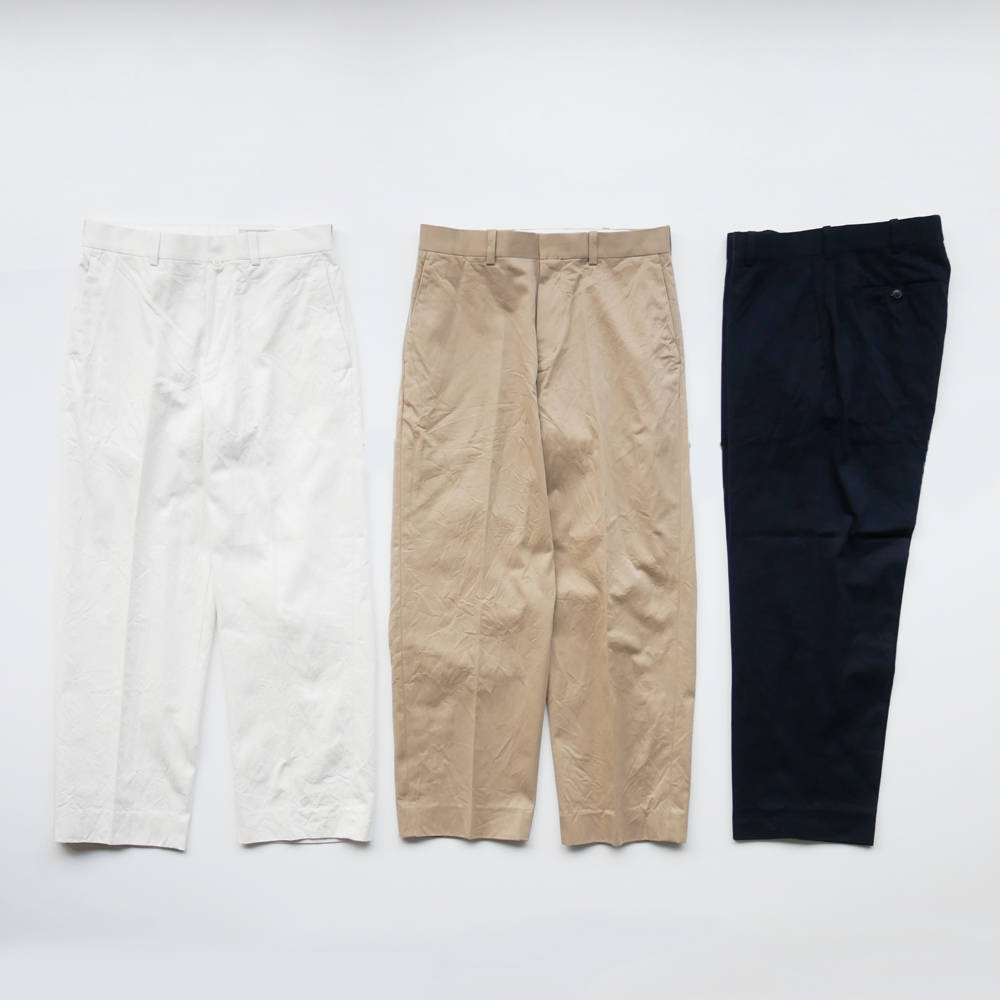 53091● YAECA CHINO CLOTH PANTS CREASED