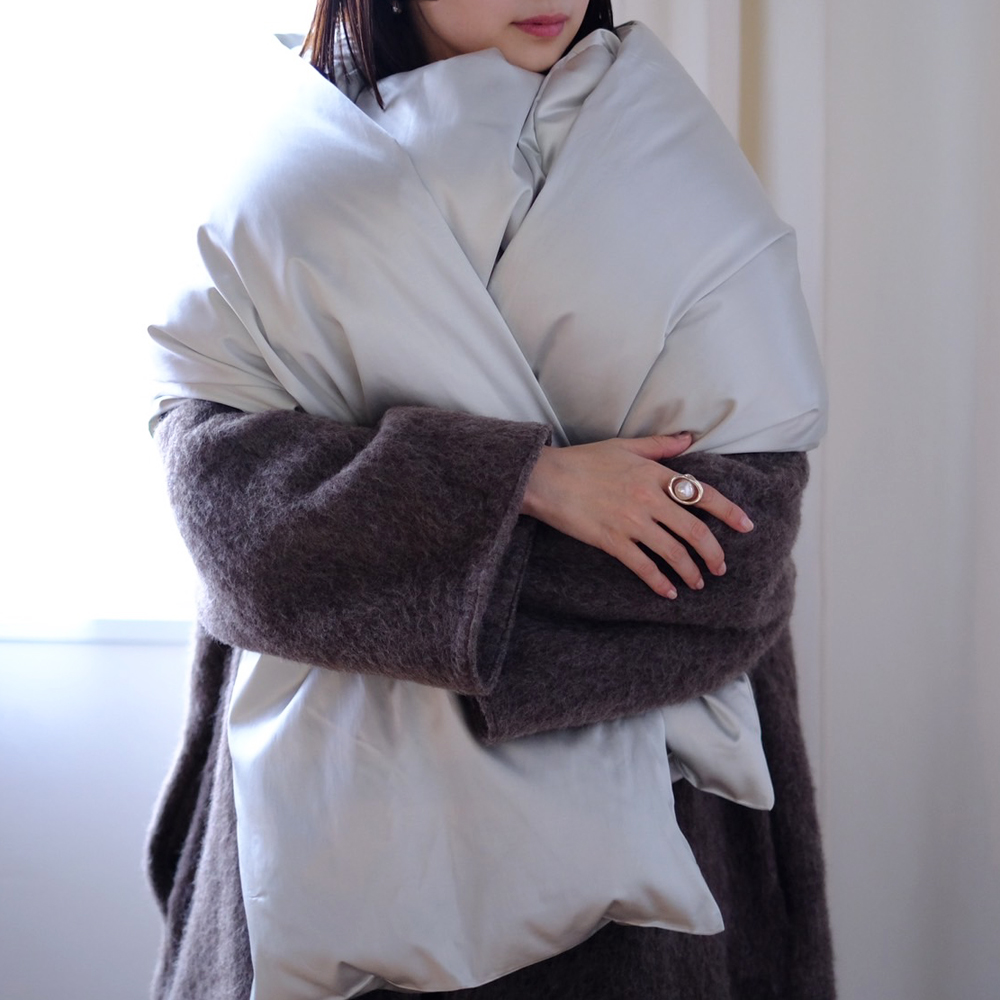 フミカウチダ PADDING FUTON PONCHO ポンチョ-