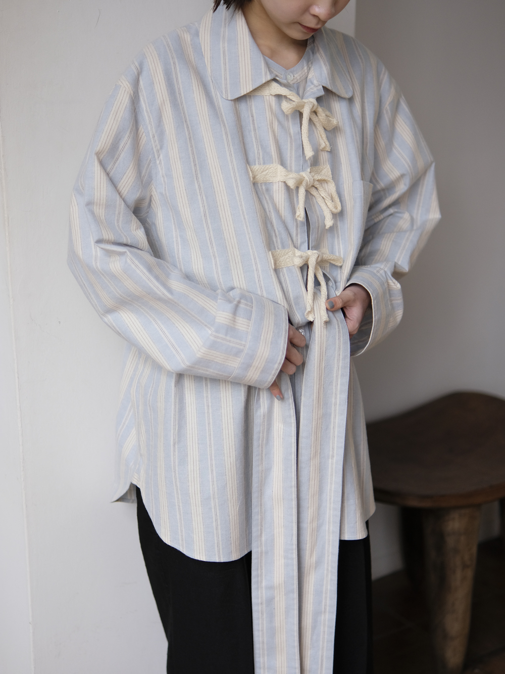 レア?!☆ フミカウチダStriped Flannel Double Shirt | www.tegdarco.com