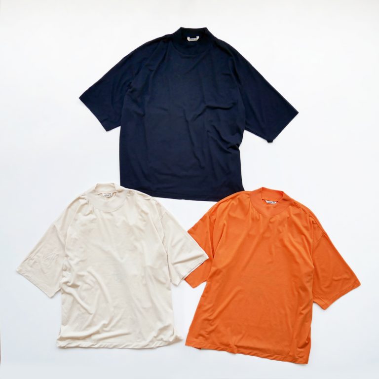 auralee-supersoftwooljerseymocknecktee