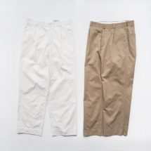 Chino Cloth Pants Tuck Straight | EUREKA FACTORY HEIGHTS