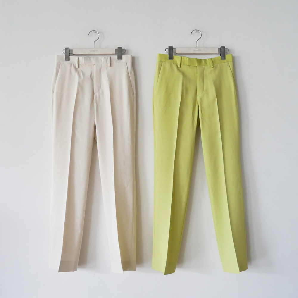 Back Satin Straight Slacks | EUREKA FACTORY HEIGHTS