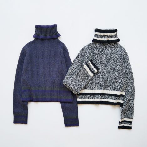 fumikauchida-linedhighnecksweater