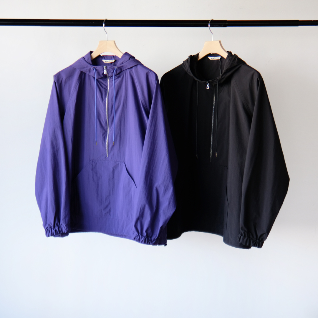 AURALEE】23SS COTTON NYLON HOODED ZIP | eclipseseal.com