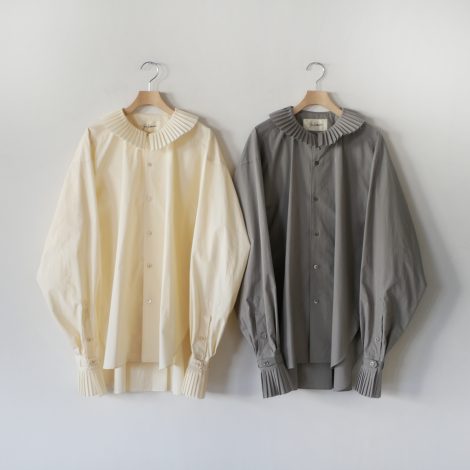 junmikami-pleatscollarshirt