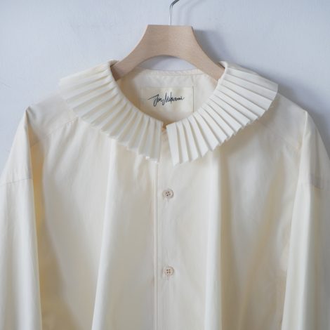 junmikami-pleatscollarshirt