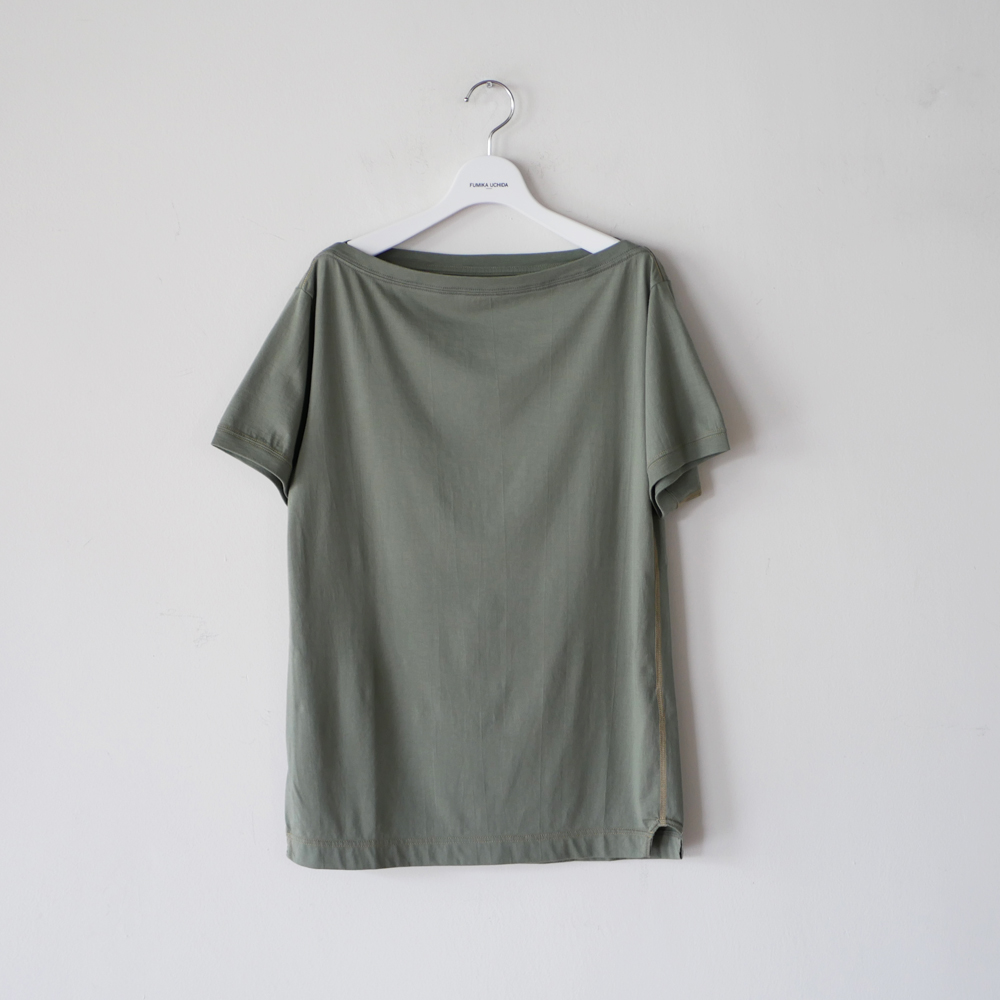 新品 FUMIKA_UCHIDA BOAT NECK SHORT SLEEVE