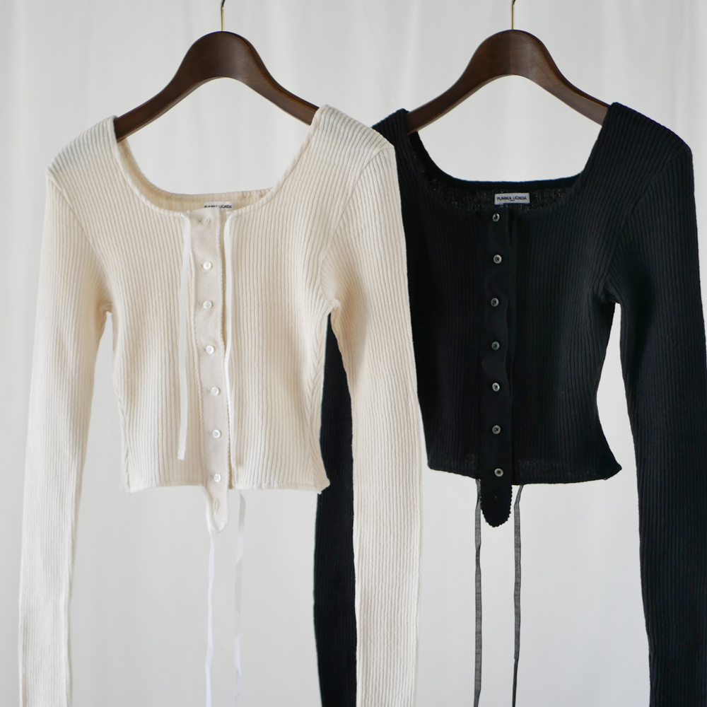 FUMIKA_UCHIDA  RIB CORSET TOPS 23SS