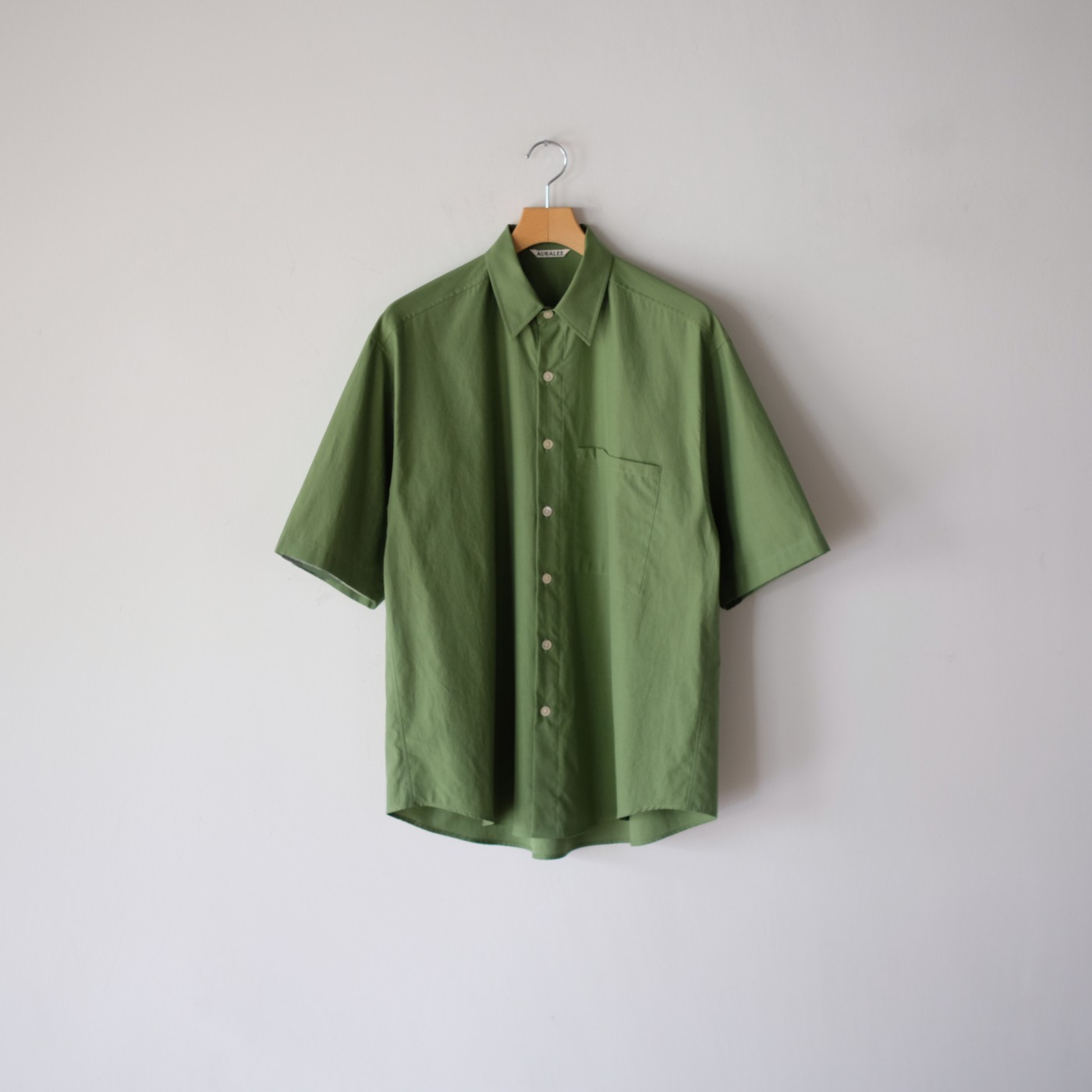 ＜AURALEE＞FINX TWILL SLEEVED BIG SHIRTS