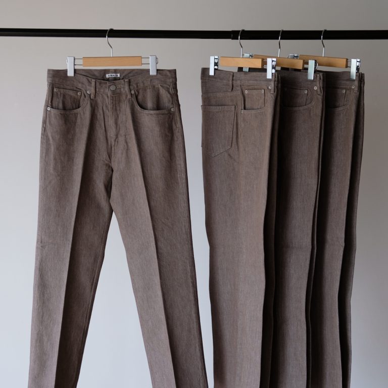 auralee-brownhardtwistdenim5ppants