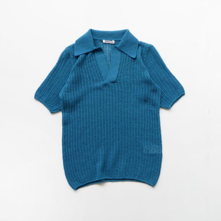 auraleewomens-brushedcottonwoolribknitskipperpolo