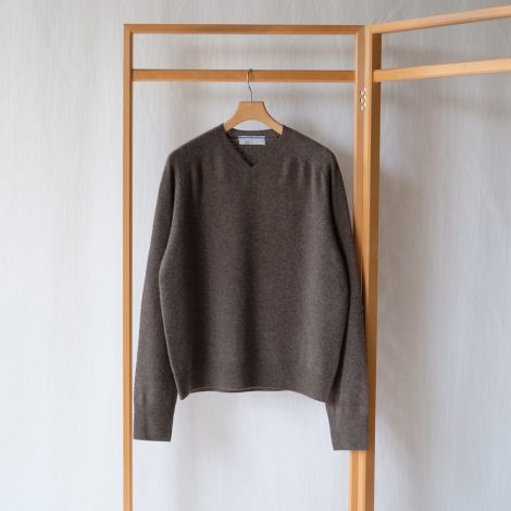 cristaseya-brownoversizedvneckflannelsweater