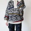 fumikauchida-jacquardknittedoversizedreversiblehalfzipjumper