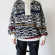 fumikauchida-jacquardknittedoversizedreversiblehalfzipjumper