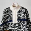 fumikauchida-jacquardknittedoversizedreversiblehalfzipjumper