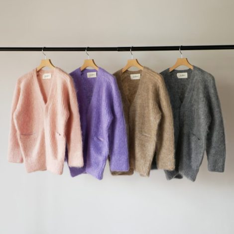 junmikami-mohairvneckcardigan