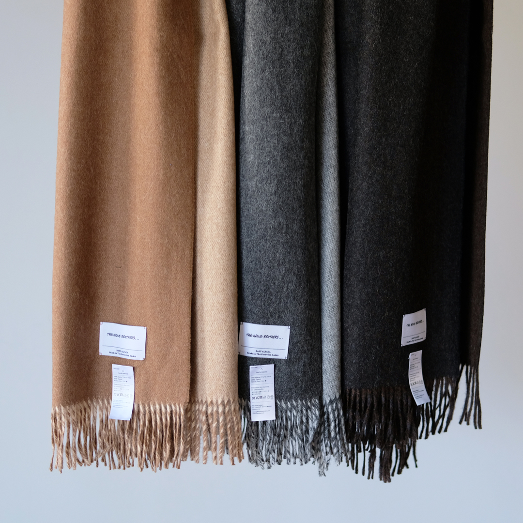 Two Color Large Brushed Stole