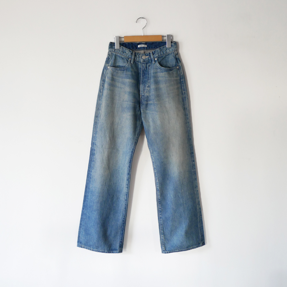 SELVEDGE FADED LIGHT DENIM PANTS 5