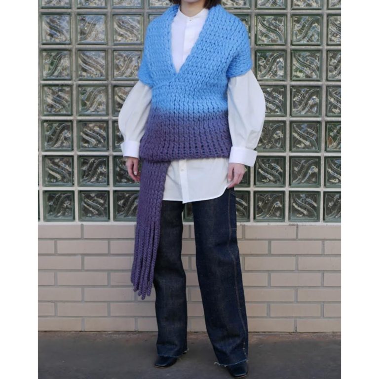 fumikauchida-handknitstoleponcho