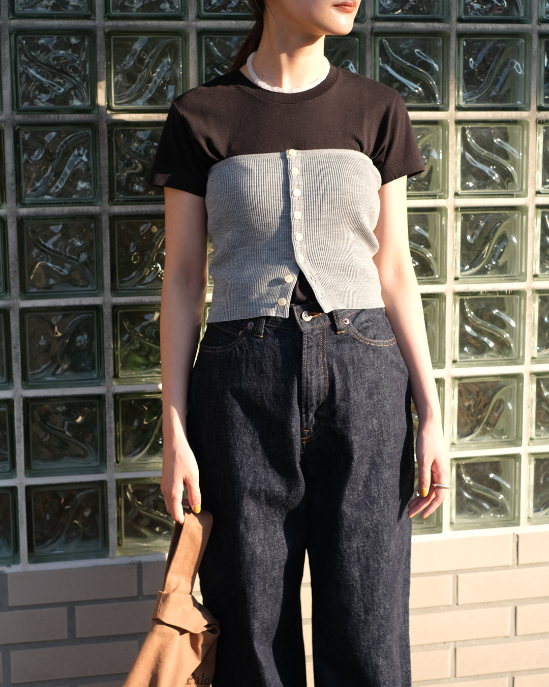今季AURALEE SUPER FINE WOOL KNIT BANDEAU