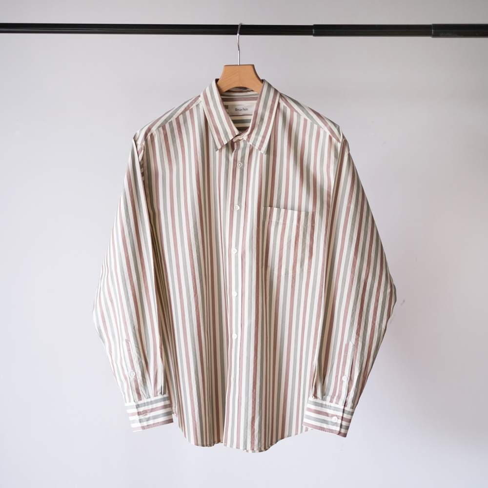 Cotton Silk Stripe Shirt | EUREKA FACTORY HEIGHTS