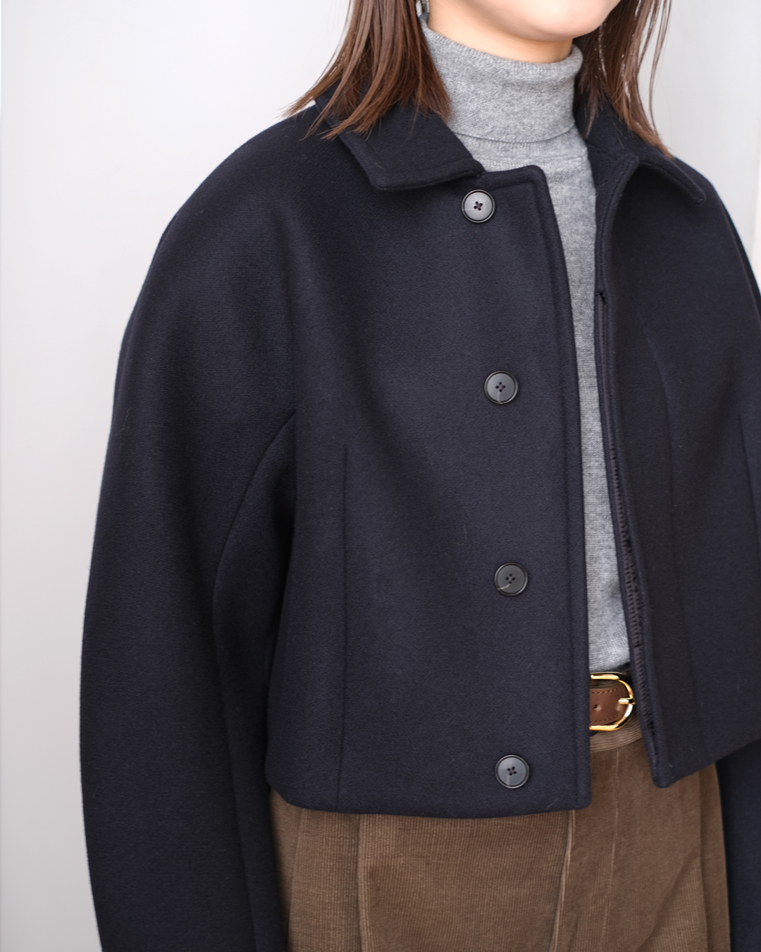 Sponge Wool Melton Short Blouson (Women's) | EUREKA FACTORY Sponge Wool Melton Short Blouson (Women's) | EUREKA FACTORY