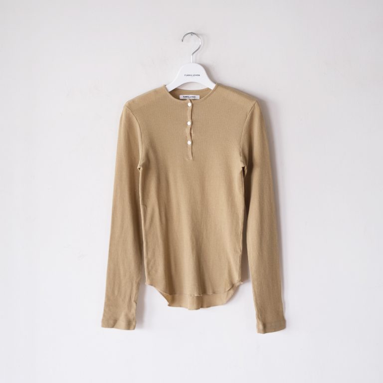 Gauze Waffle Henley-Neck Top | EUREKA FACTORY HEIGHTS