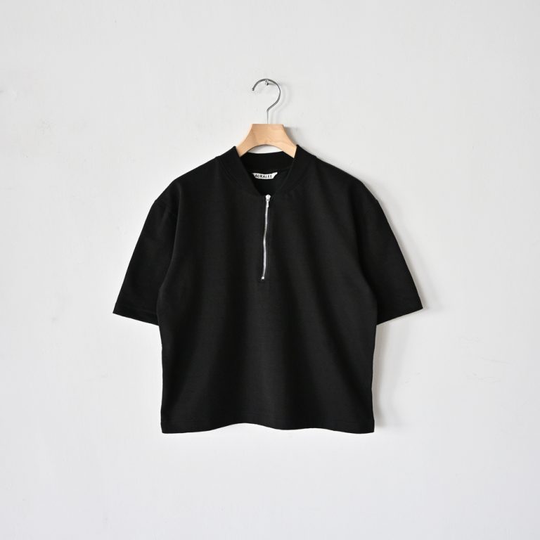 auraleewomens-cottonslubrayonplaitinghalfziptee