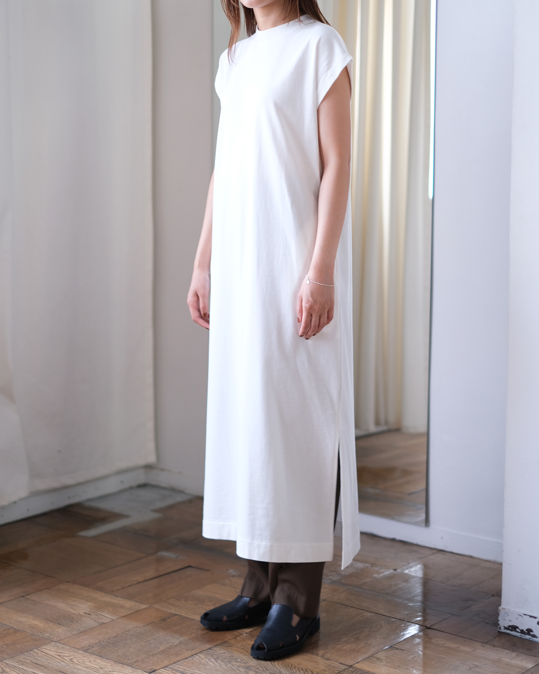 batoner-tornadecottonhighgaugefrenchsleeveonepiece