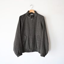 Alpaca Wool Silk Tweed Zip Blouson | EUREKA FACTORY HEIGHTS