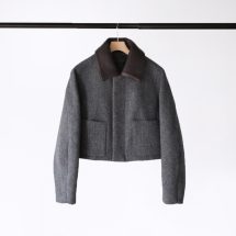 Shetland Wool Double Cloth Blouson | EUREKA FACTORY HEIGHTS