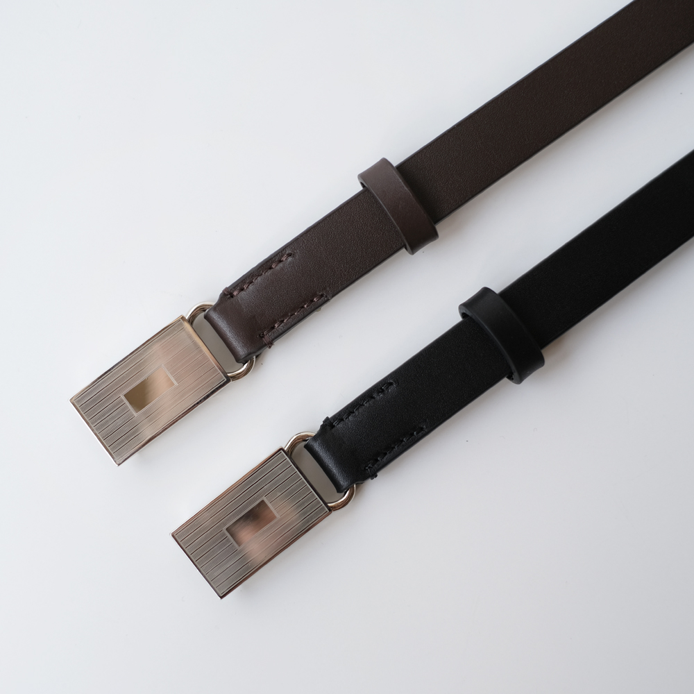 AURALEE LEATHER SLIDE BUCKLE BELT サイズM SLIDE BUCKLE BELT - AURALEE Official Website