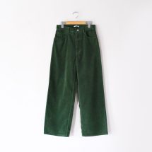 パンツ PIGMENT DYE FINX CORDUROY WIDE 5P PANTS Auralee Pigment Dye Finx Corduroy Wide 5P Pants in Olive