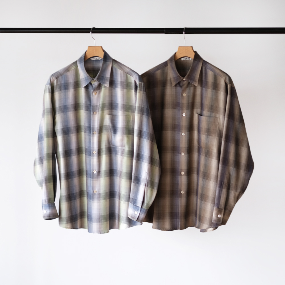 Super Light Wool Check Shirt | EUREKA FACTORY HEIGHTS
