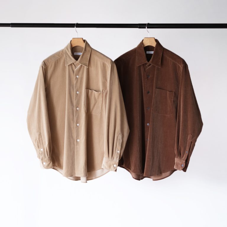 kaptainsunshine-suvincorduroyregularcollaredshirt