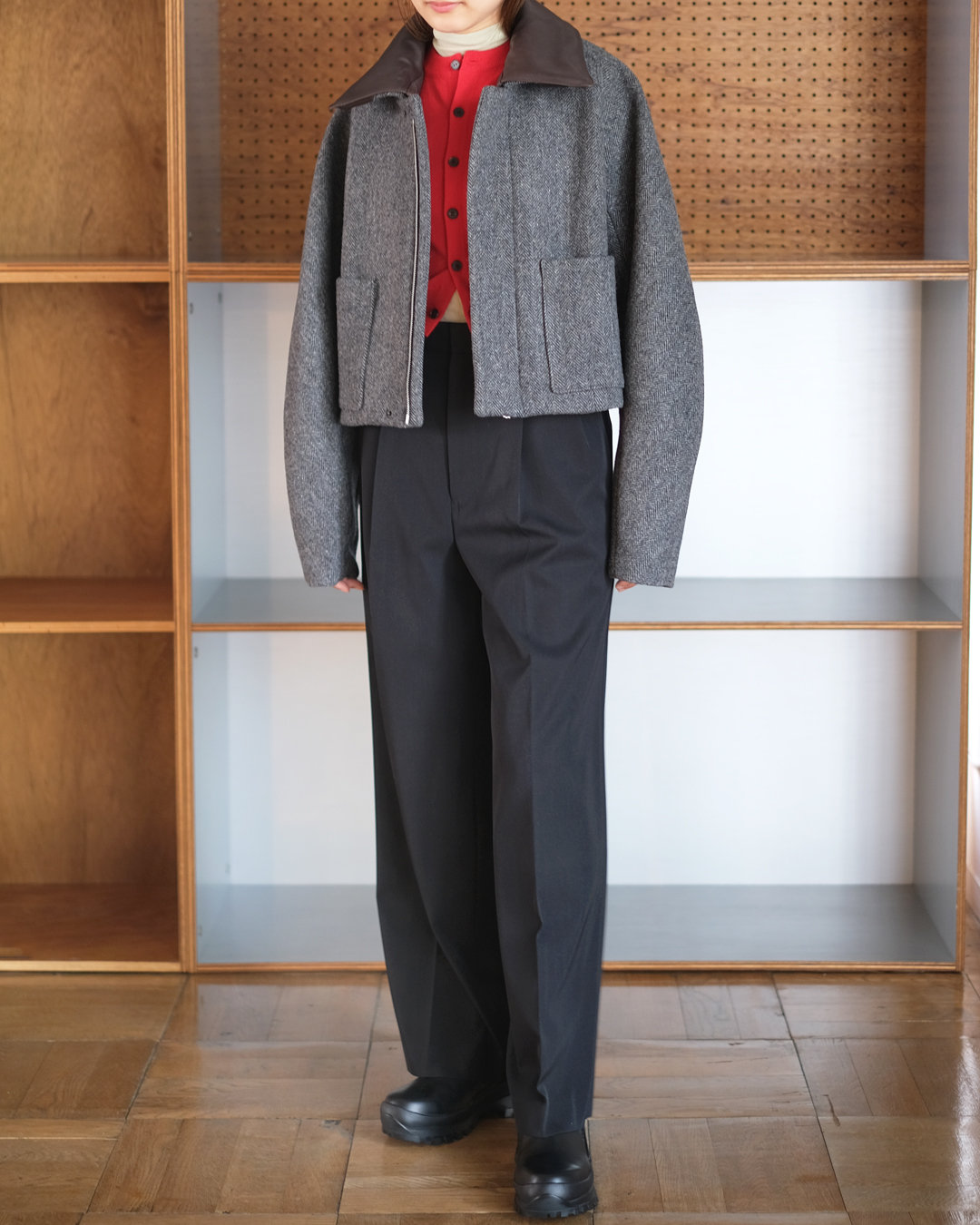 auralee-womenshetlandwooldoubleclothblouson